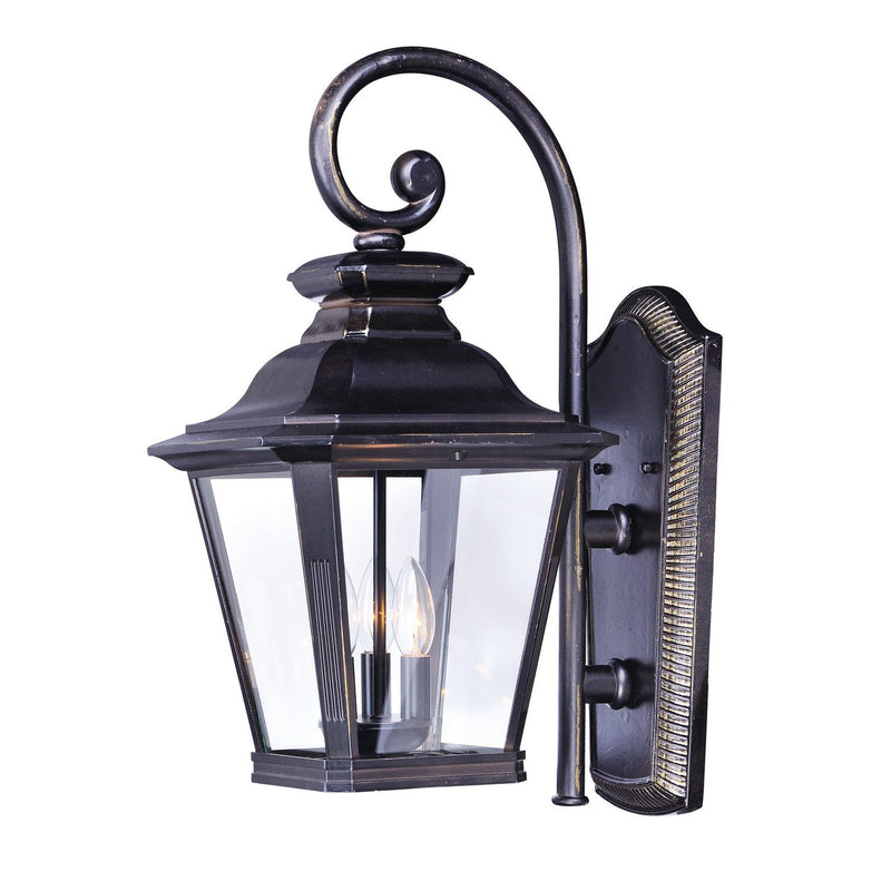 Maxim - 1135CLBZ - Three Light Outdoor Wall Lantern - Knoxville - Bronze