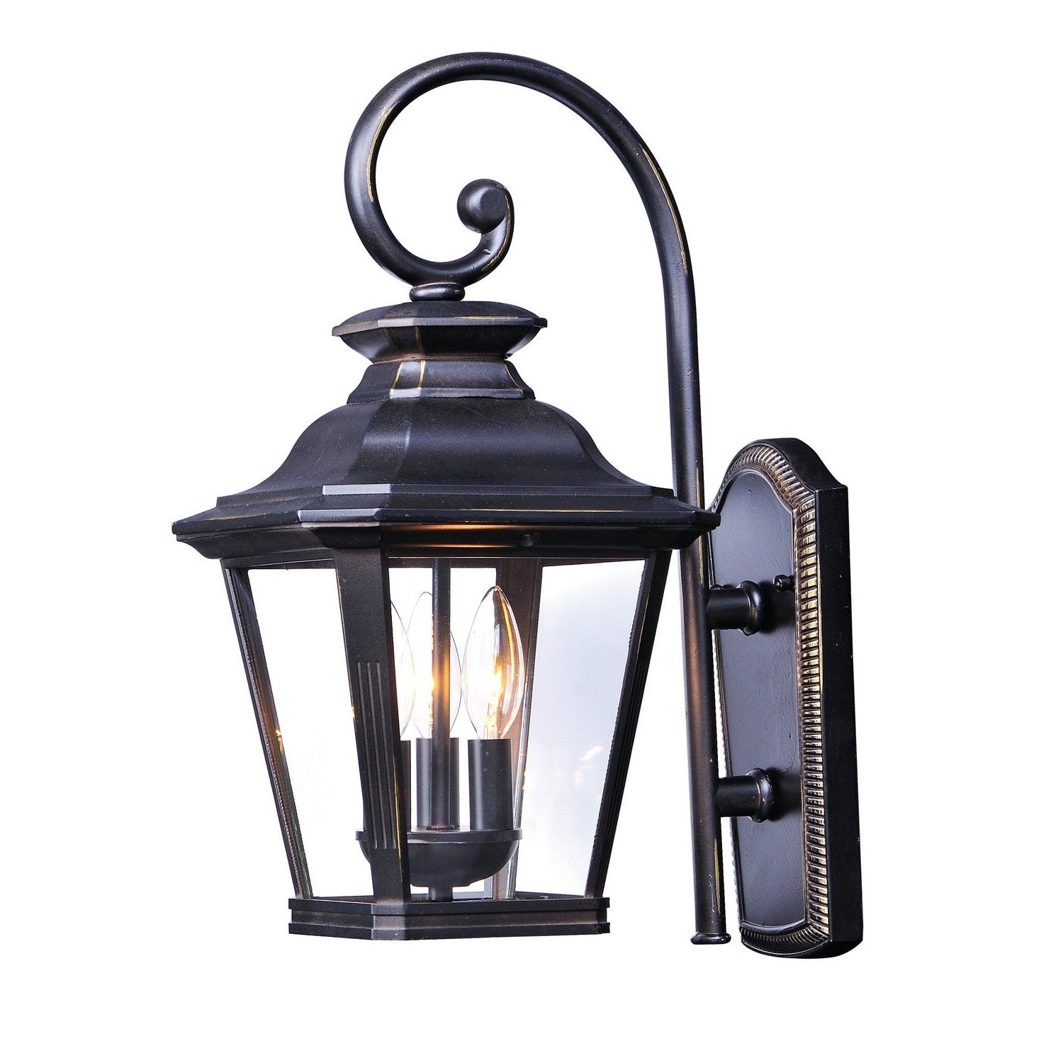 Maxim - 1137CLBZ - Three Light Outdoor Wall Lantern - Knoxville - Bronze