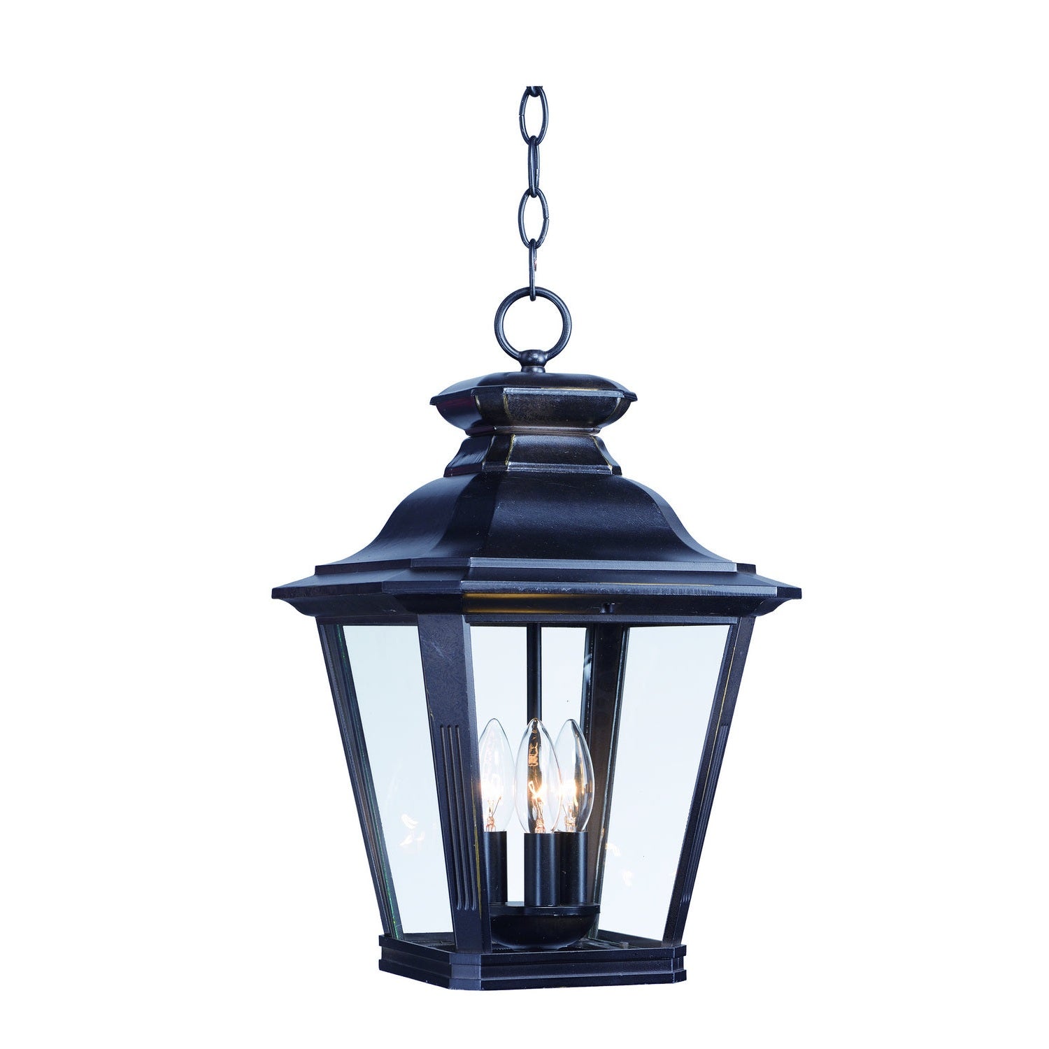 Maxim - 1139CLBZ - Three Light Outdoor Hanging Lantern - Knoxville - Bronze