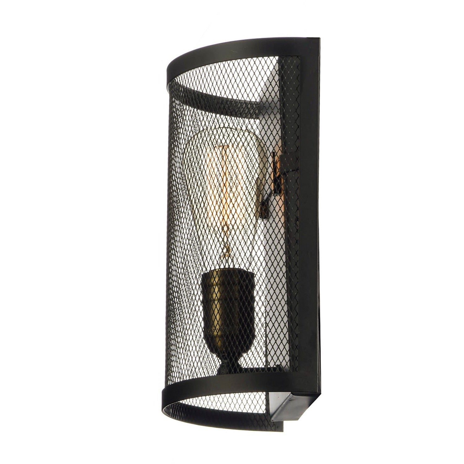 Maxim - 20112BKNAB - One Light Wall Sconce - Palladium - Black / Natural Aged Brass