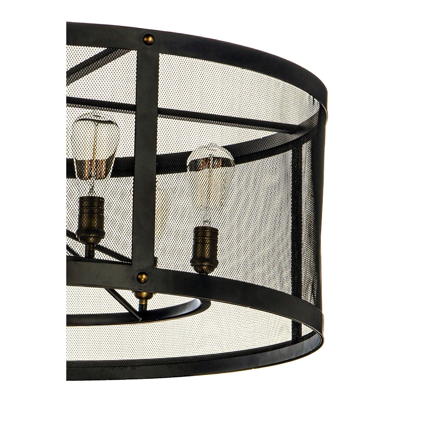 Maxim - 20114BKNAB - Six Light Chandelier - Palladium - Black / Natural Aged Brass
