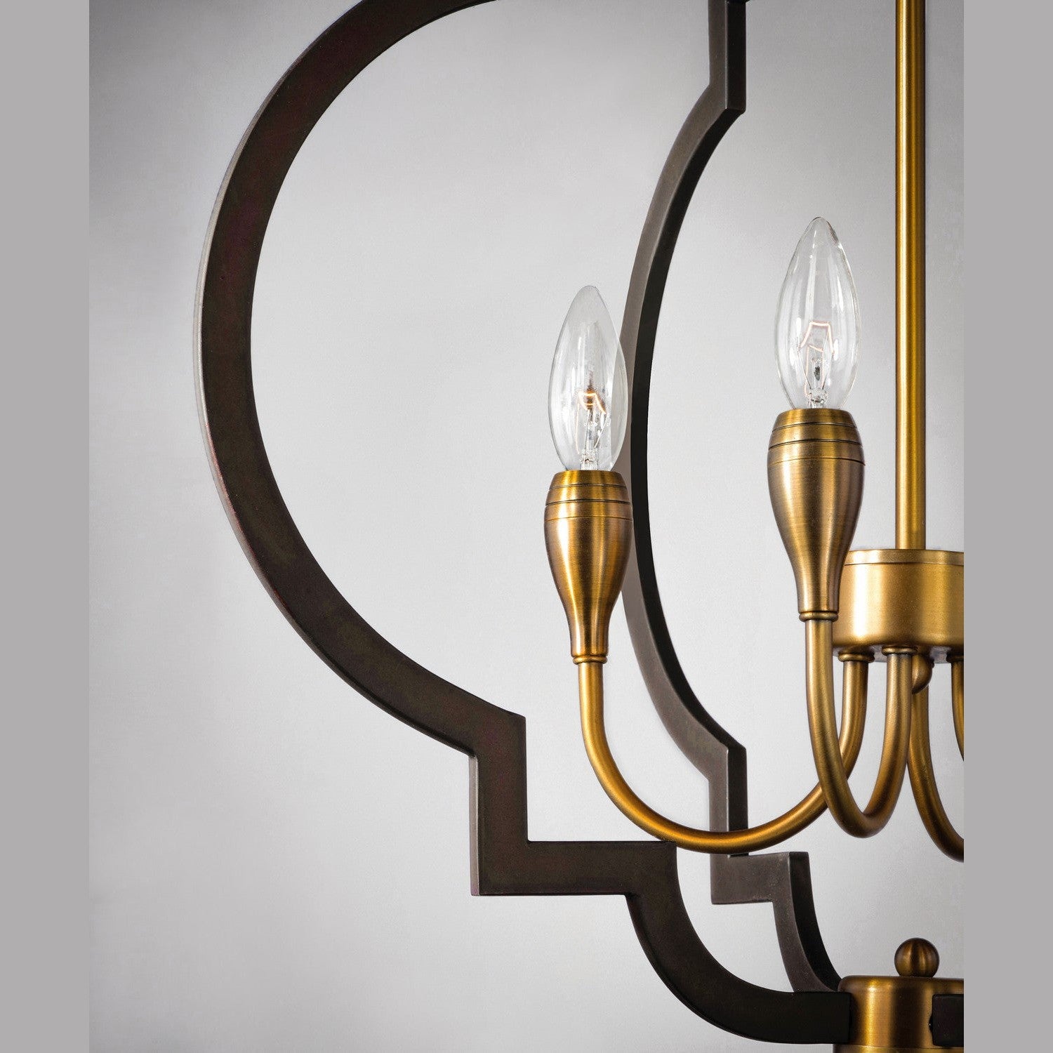 Maxim - 20293OIAB - Four Light Chandelier - Crest - Oil Rubbed Bronze / Antique Brass