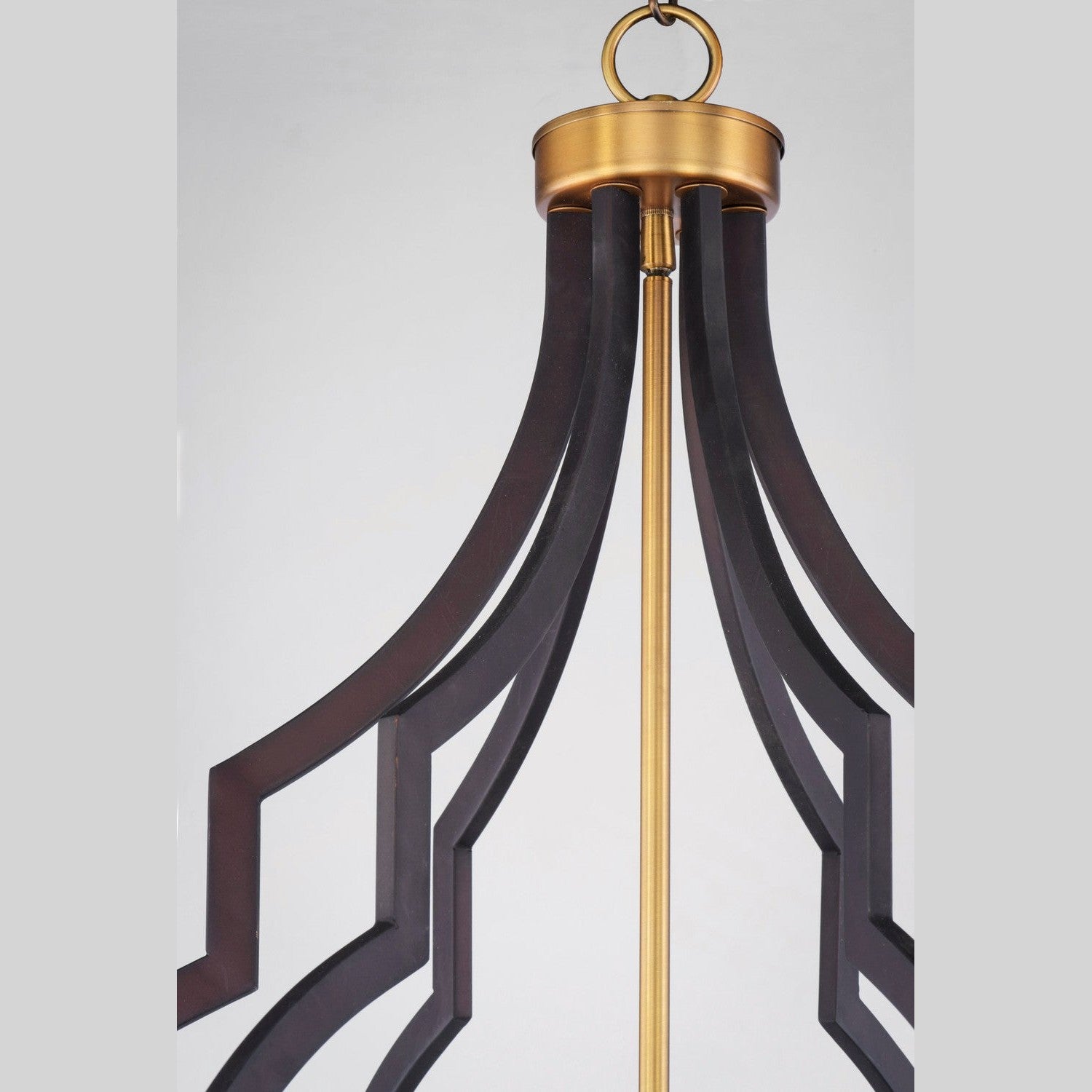 Maxim - 20296OIAB - Six Light Chandelier - Crest - Oil Rubbed Bronze / Antique Brass