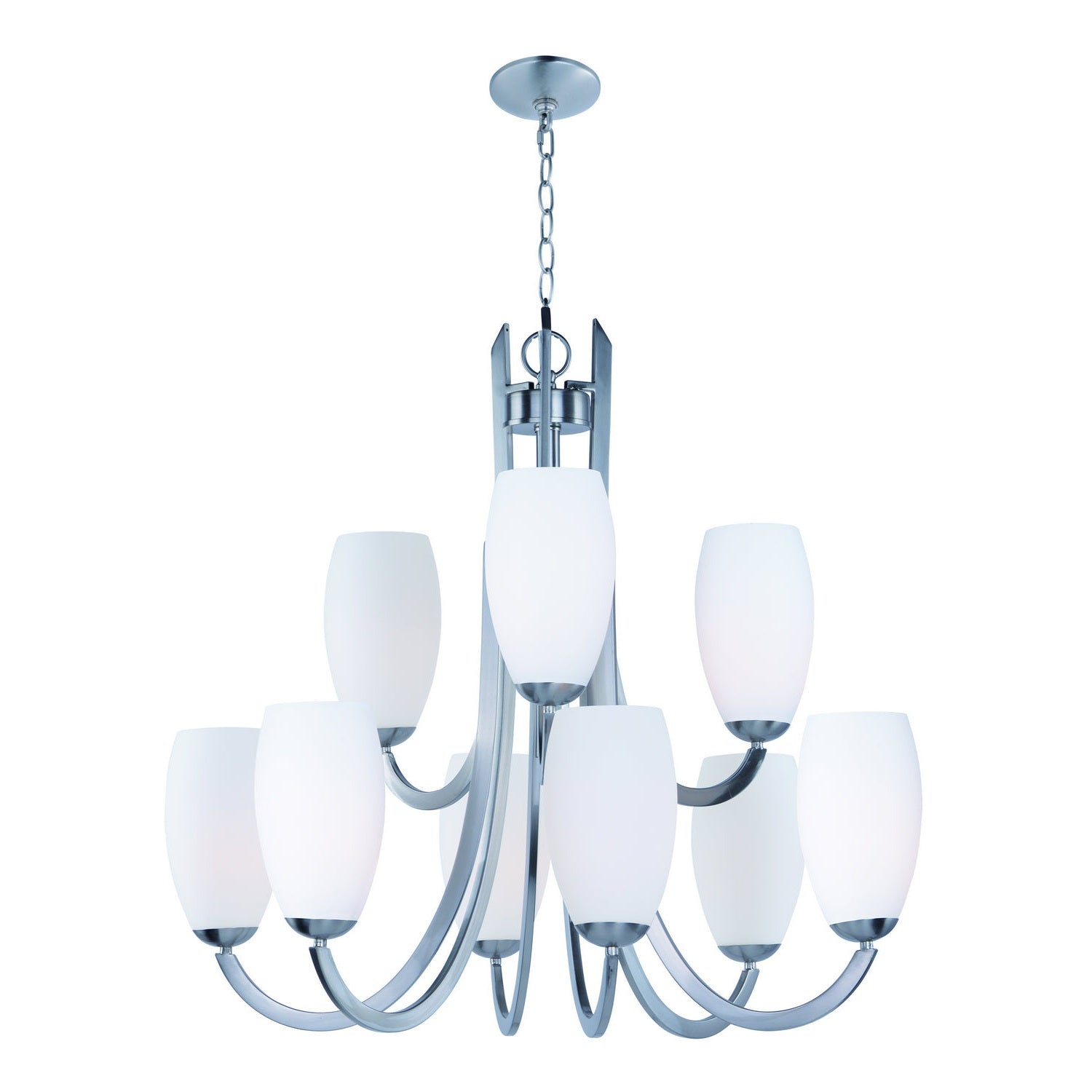 Maxim - 21657SWSN - Nine Light Chandelier - Taylor - Satin Nickel