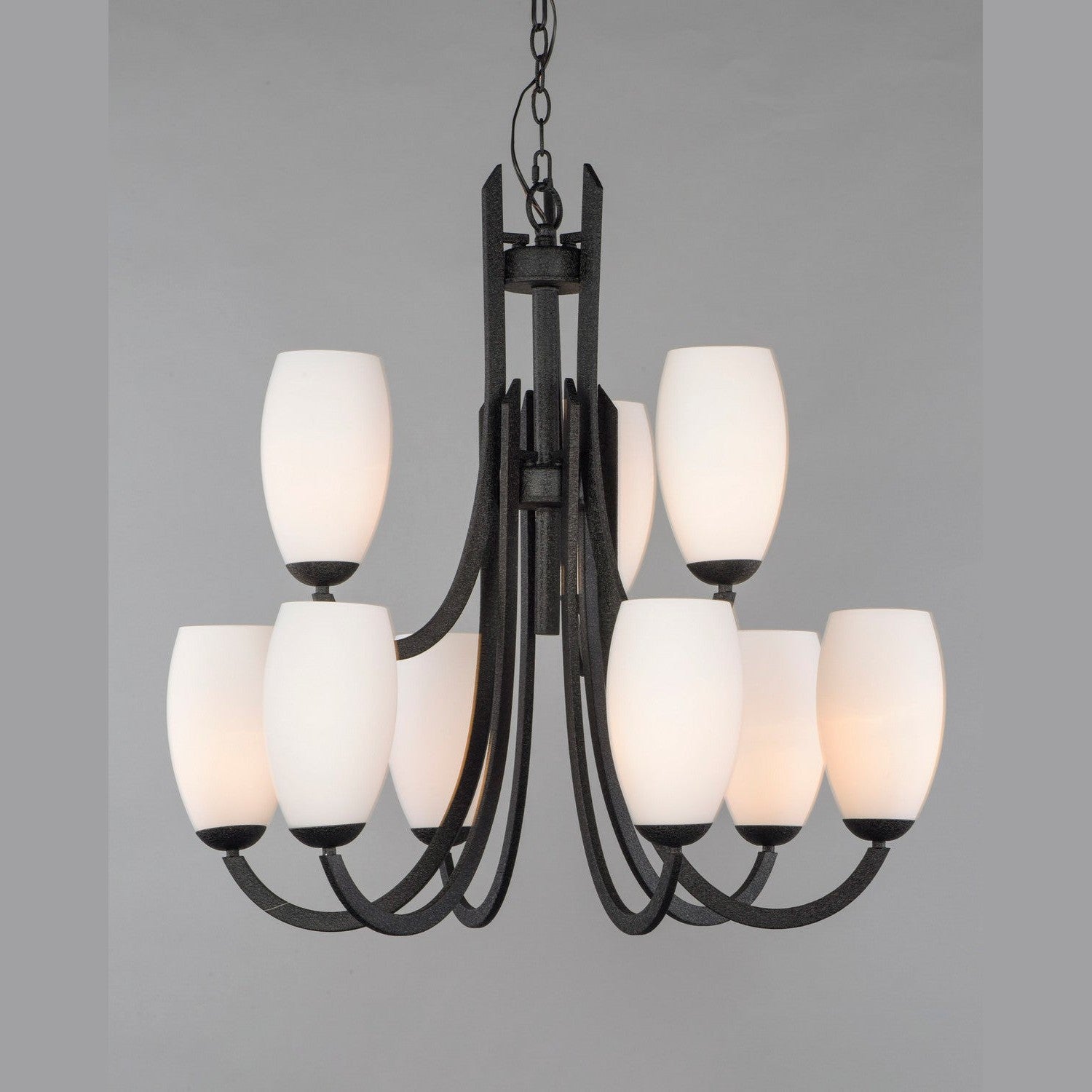 Maxim - 21657SWTXB - Nine Light Chandelier - Taylor - Textured Black