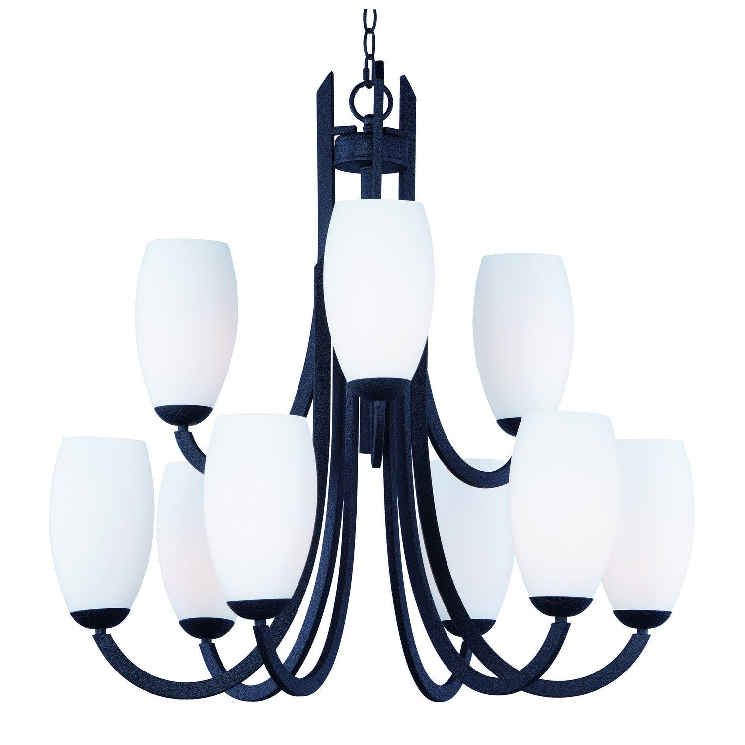 Maxim - 21657SWTXB - Nine Light Chandelier - Taylor - Textured Black