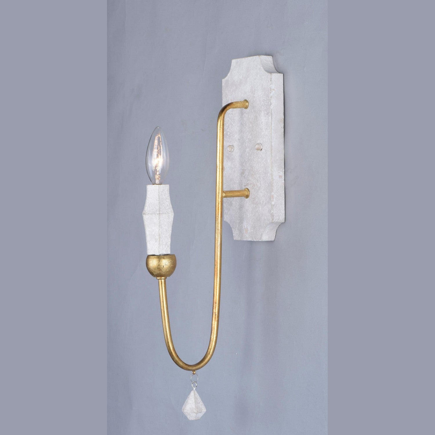Maxim - 22432CSTGL - One Light Wall Sconce - Claymore - Claystone / Gold Leaf