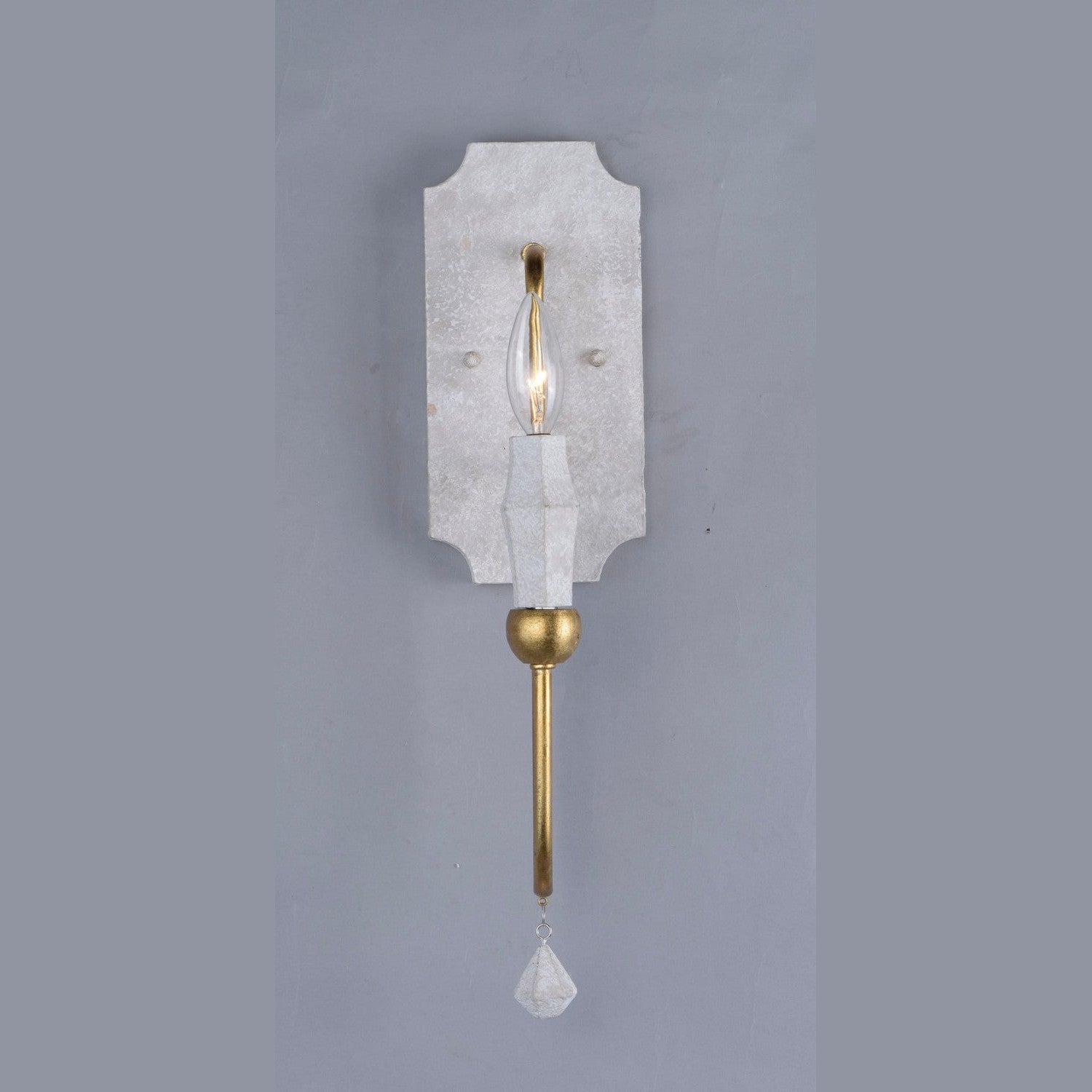 Maxim - 22432CSTGL - One Light Wall Sconce - Claymore - Claystone / Gold Leaf