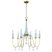 Maxim - 22436CSTGL - Six Light Chandelier - Claymore - Claystone / Gold Leaf