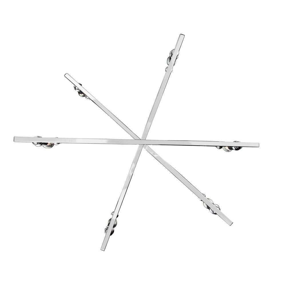 Golden - 2360-6 CH - Six Light Chandelier - Garvin - Chrome