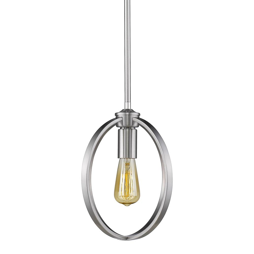 Golden - 3167-M1L PW - One Light Mini Pendant - Colson - Pewter