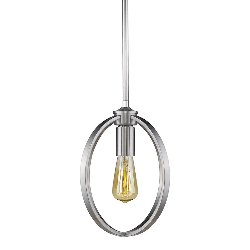 Golden - 3167-M1L PW - One Light Mini Pendant - Colson - Pewter