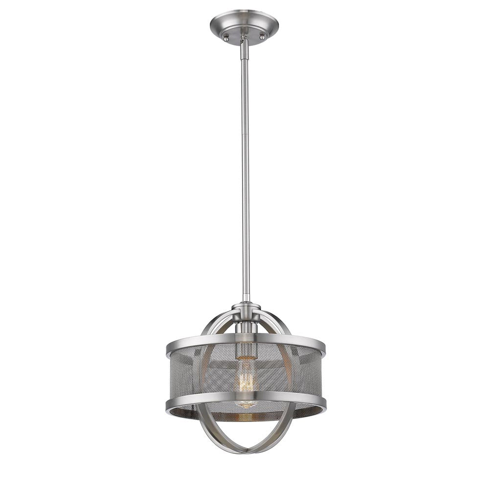 Golden - 3167-M1L PW-PW - One Light Mini Pendant - Colson - Pewter