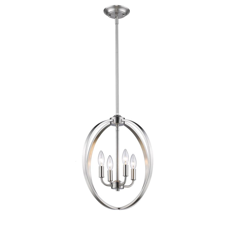 Golden - 3167-4P PW - Four Light Pendant - Colson - Pewter