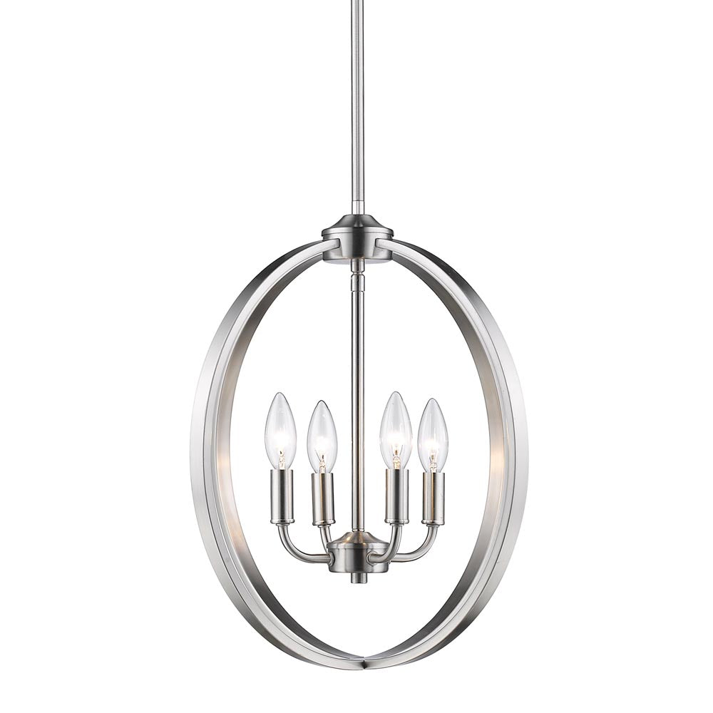 Golden - 3167-4P PW - Four Light Pendant - Colson - Pewter