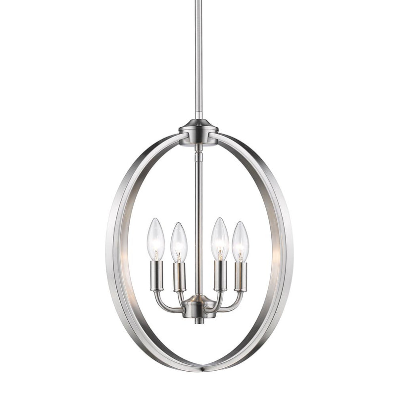 Golden - 3167-4P PW - Four Light Pendant - Colson - Pewter