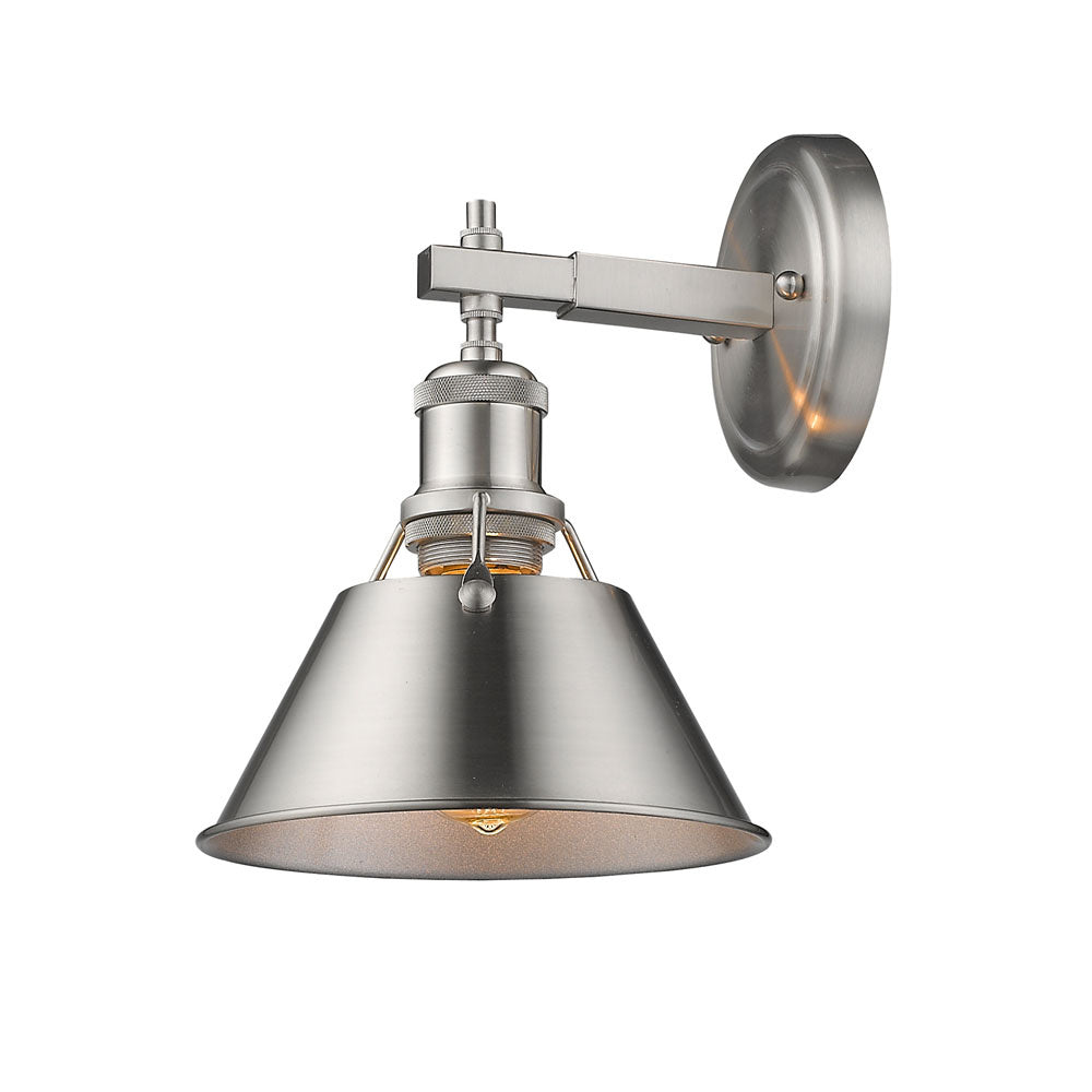 Golden - 3306-BA1 PW-PW - One Light Bath Vanity - Orwell - Pewter