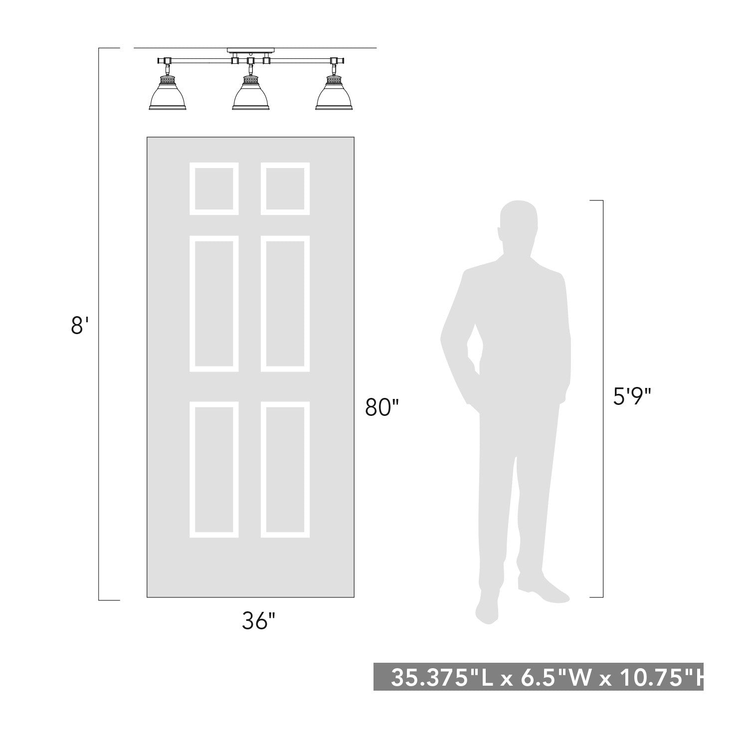 Golden - 3602-3SF AB-AB - Three Light Semi-Flush Mount - Duncan - Aged Brass