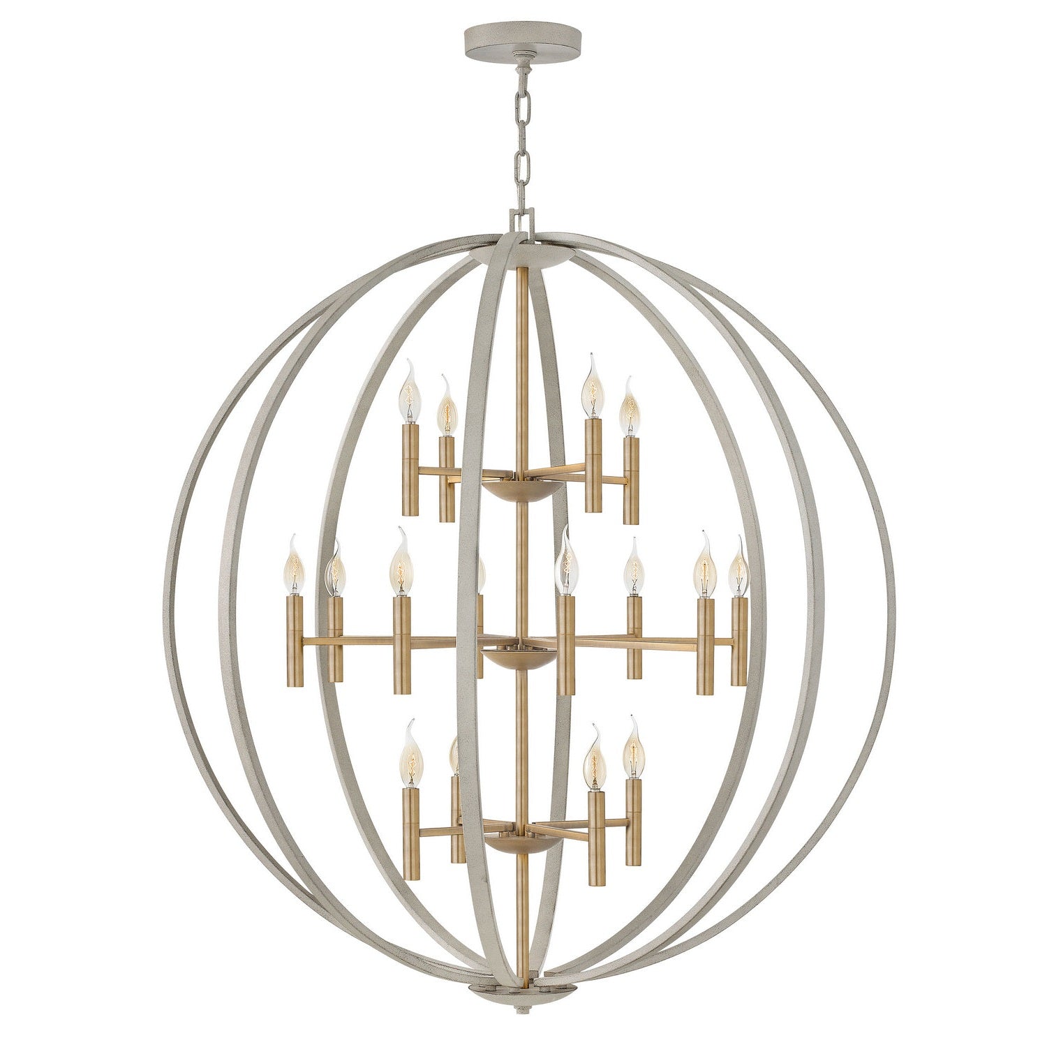Hinkley - 3464CG - LED Chandelier - Euclid - Cement Gray