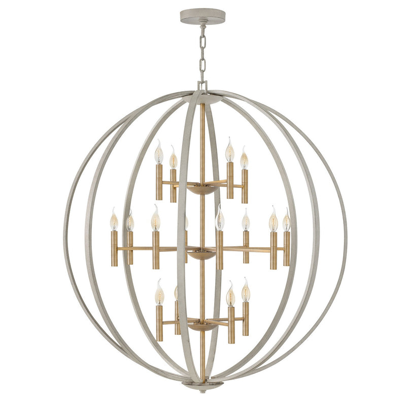 Hinkley - 3464CG - LED Chandelier - Euclid - Cement Gray