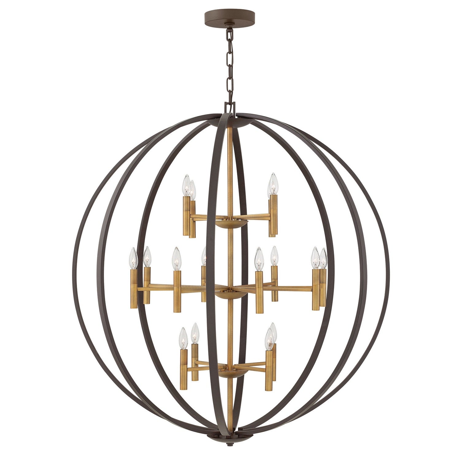 Hinkley - 3464SB - LED Chandelier - Euclid - Spanish Bronze