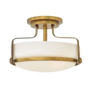 Hinkley - 3641HB - LED Semi-Flush Mount - Harper - Heritage Brass
