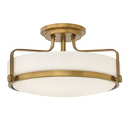 Hinkley - 3643HB - LED Semi-Flush Mount - Harper - Heritage Brass