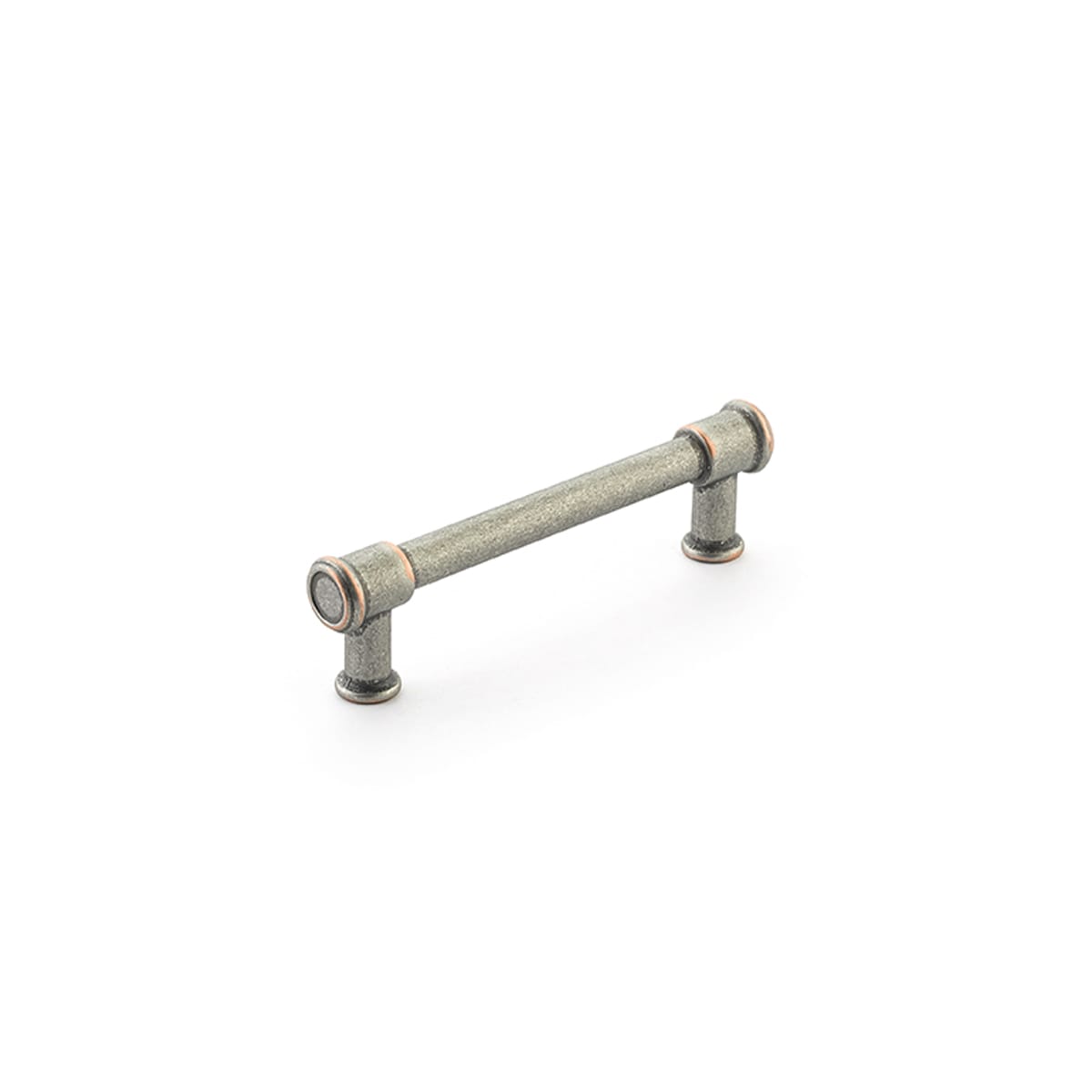 Schaub and Company - 79-DP-C - Steamworks 3-3/4" Center to Center Contemporary Industrial Cabinet Bar Handle in Distressed Pewter/Copper
