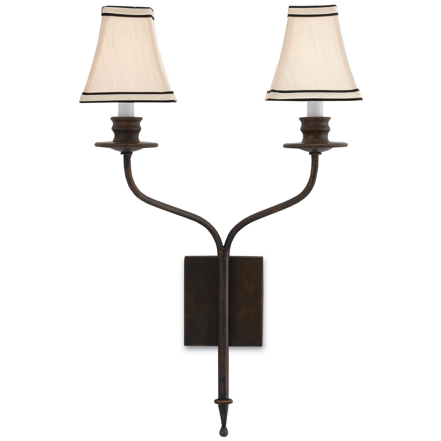 Currey and Company - 5000-0038 - Two Light Wall Sconce - Highlight Bronze Wall Sconce - Bronze Gold