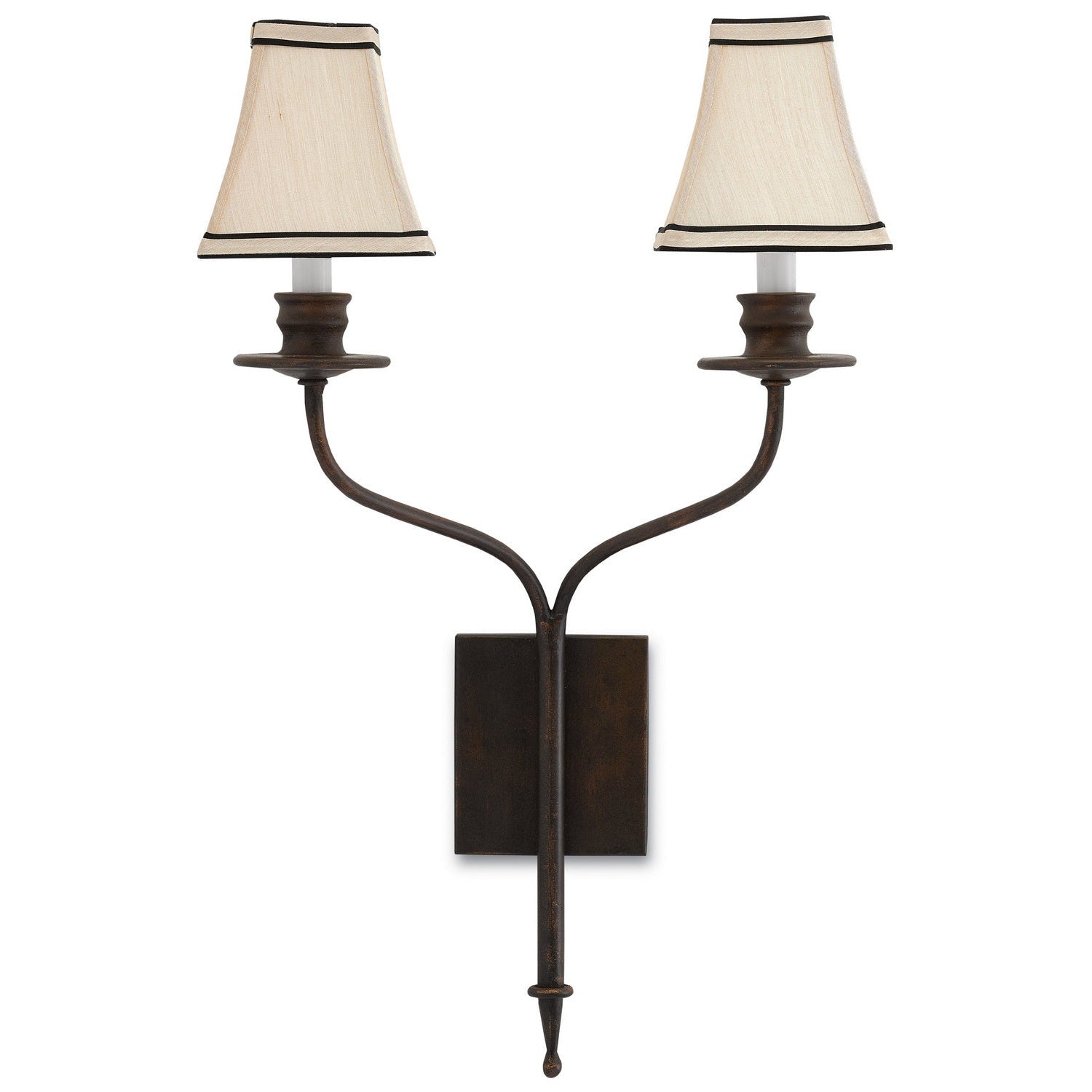 Currey and Company - 5000-0038 - Two Light Wall Sconce - Highlight Bronze Wall Sconce - Bronze Gold