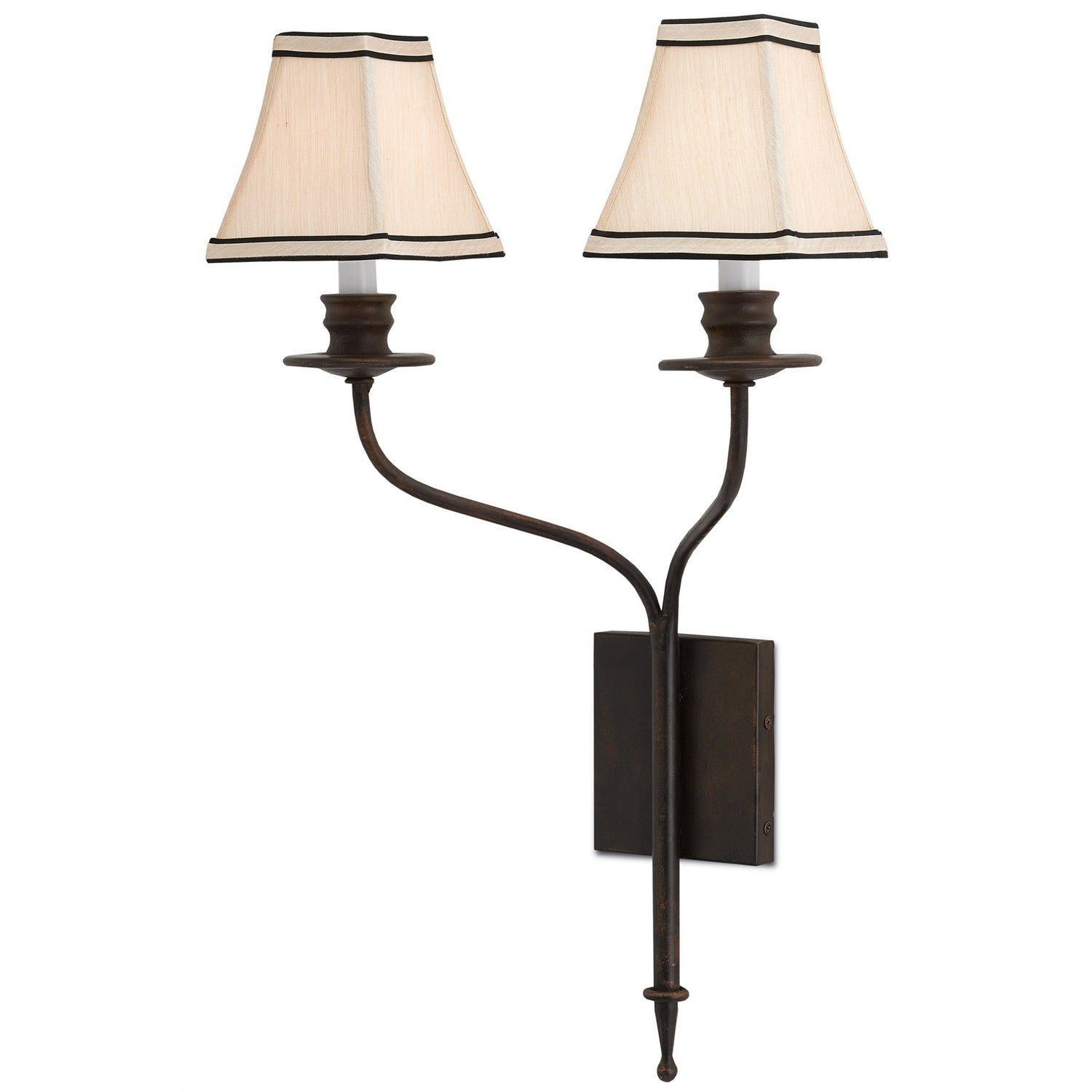 Currey and Company - 5000-0038 - Two Light Wall Sconce - Highlight Bronze Wall Sconce - Bronze Gold