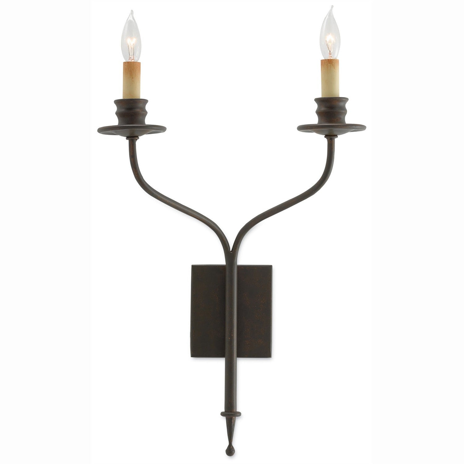 Currey and Company - 5000-0038 - Two Light Wall Sconce - Highlight Bronze Wall Sconce - Bronze Gold