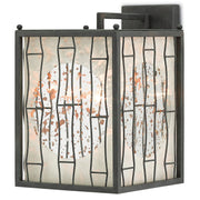 Currey and Company - 5000-0057 - One Light Wall Sconce - Antique Green & Rust/Raj Mirror