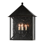 Currey and Company - 5500-0002 - Three Light Outdoor Wall Sconce - Ripley Collection - Midnight