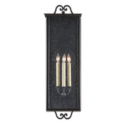 Currey and Company - 5500-0007 - Three Light Outdoor Wall Sconce - Giatti Collection - Midnight