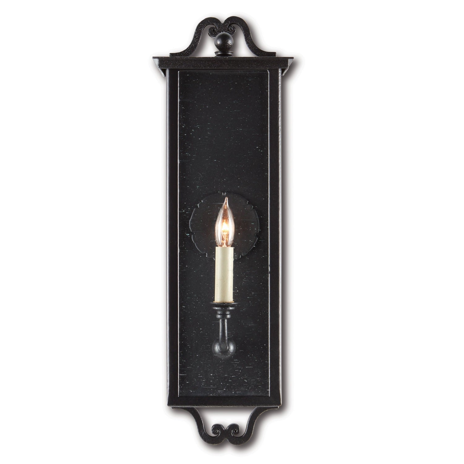 Currey and Company - 5500-0009 - One Light Outdoor Wall Sconce - Giatti Collection - Midnight