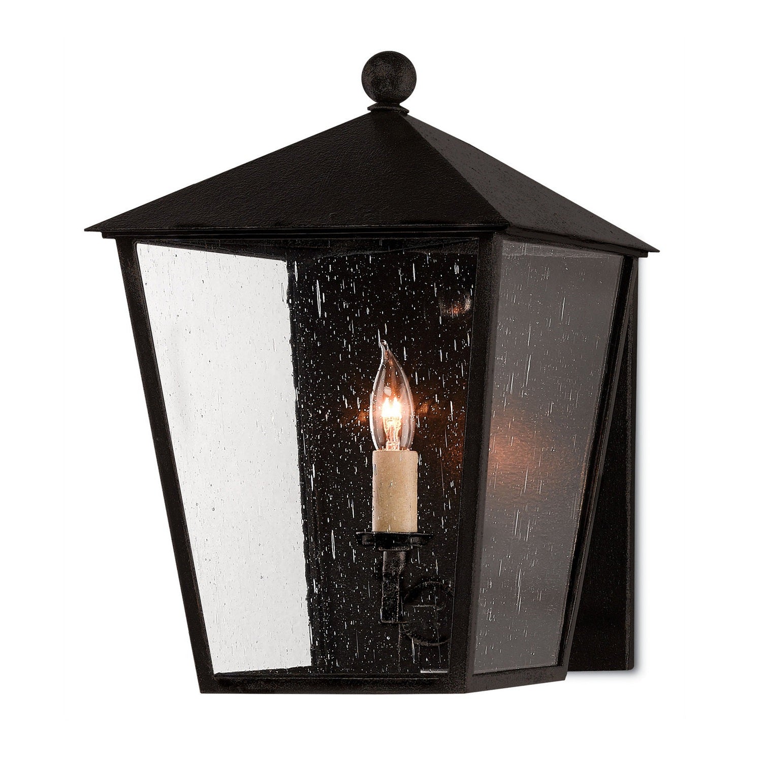 Currey and Company - 5500-0012 - One Light Outdoor Wall Sconce - Bening Collection - Midnight