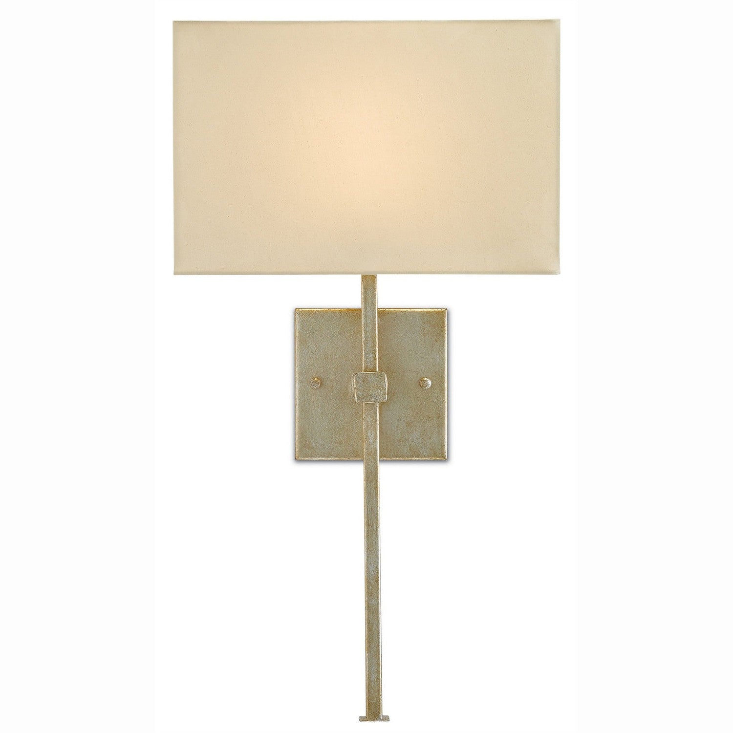 Currey and Company - 5900-0004 - One Light Wall Sconce - Ashdown Collection - Silver Leaf