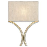 Currey and Company - 5900-0006 - One Light Wall Sconce - Cornwall Collection - Silver Leaf