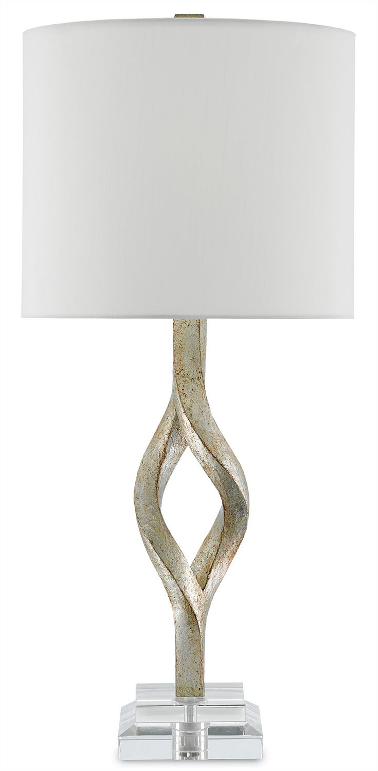 Currey and Company - 6000-0071 - One Light Table Lamp - Elyx Silver Table Lamp - Chinois Silver Leaf