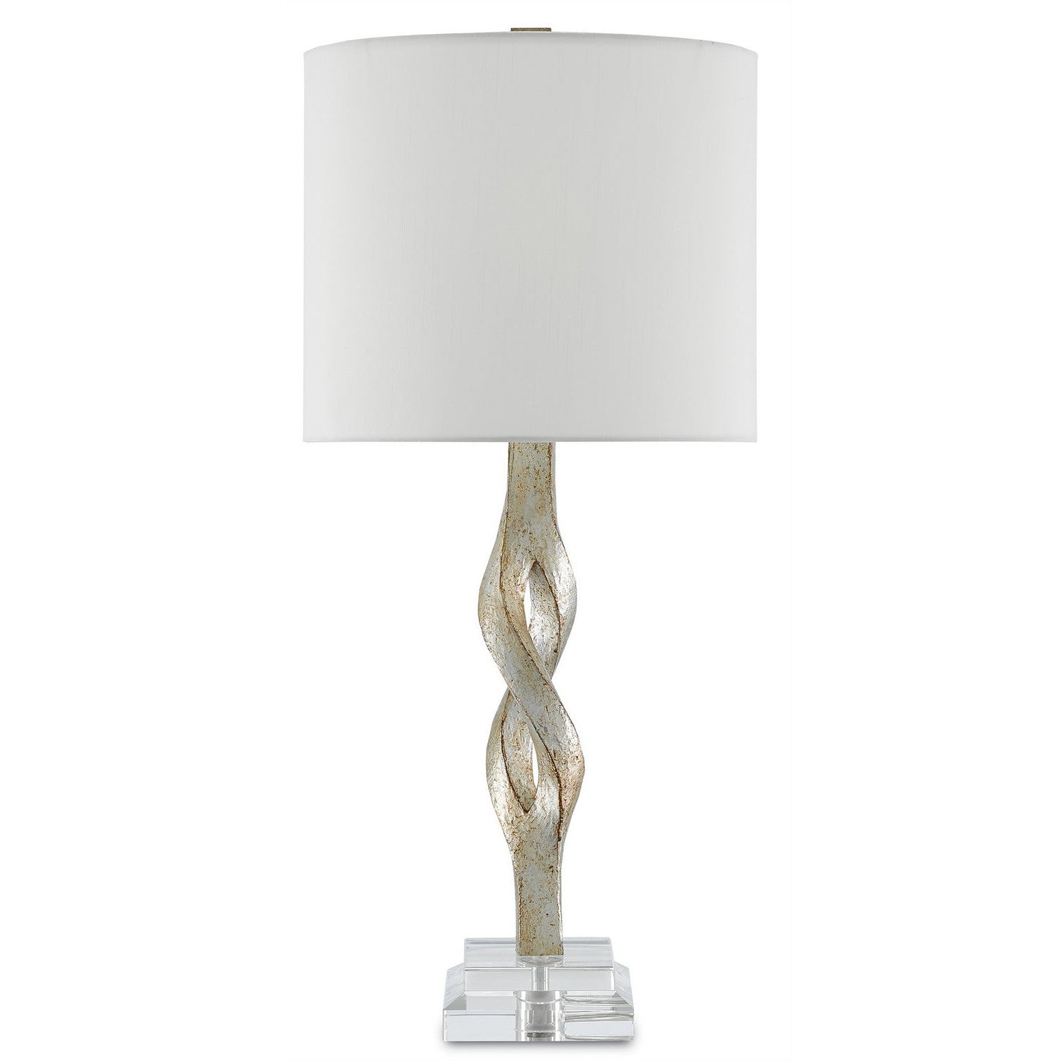 Currey and Company - 6000-0071 - One Light Table Lamp - Elyx Silver Table Lamp - Chinois Silver Leaf