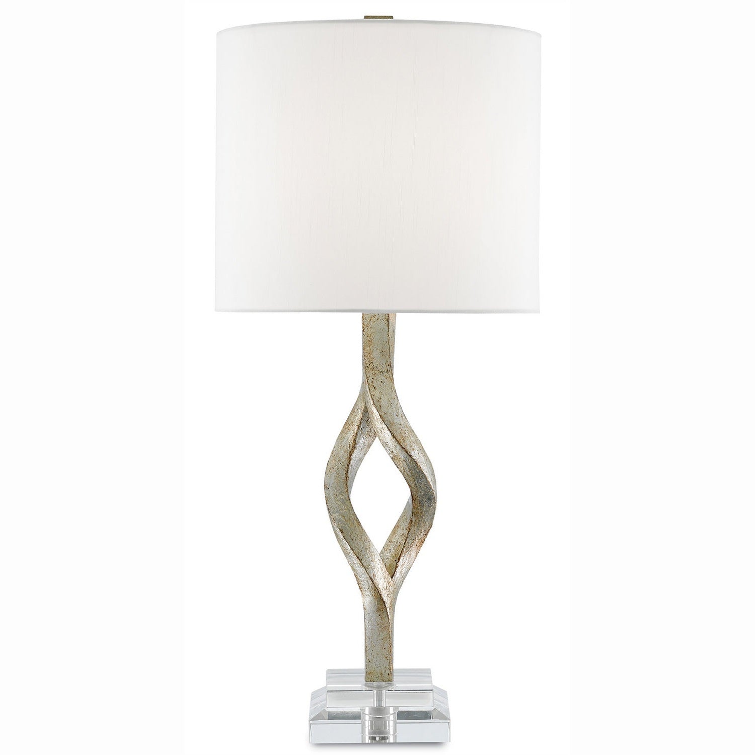 Currey and Company - 6000-0071 - One Light Table Lamp - Elyx Silver Table Lamp - Chinois Silver Leaf