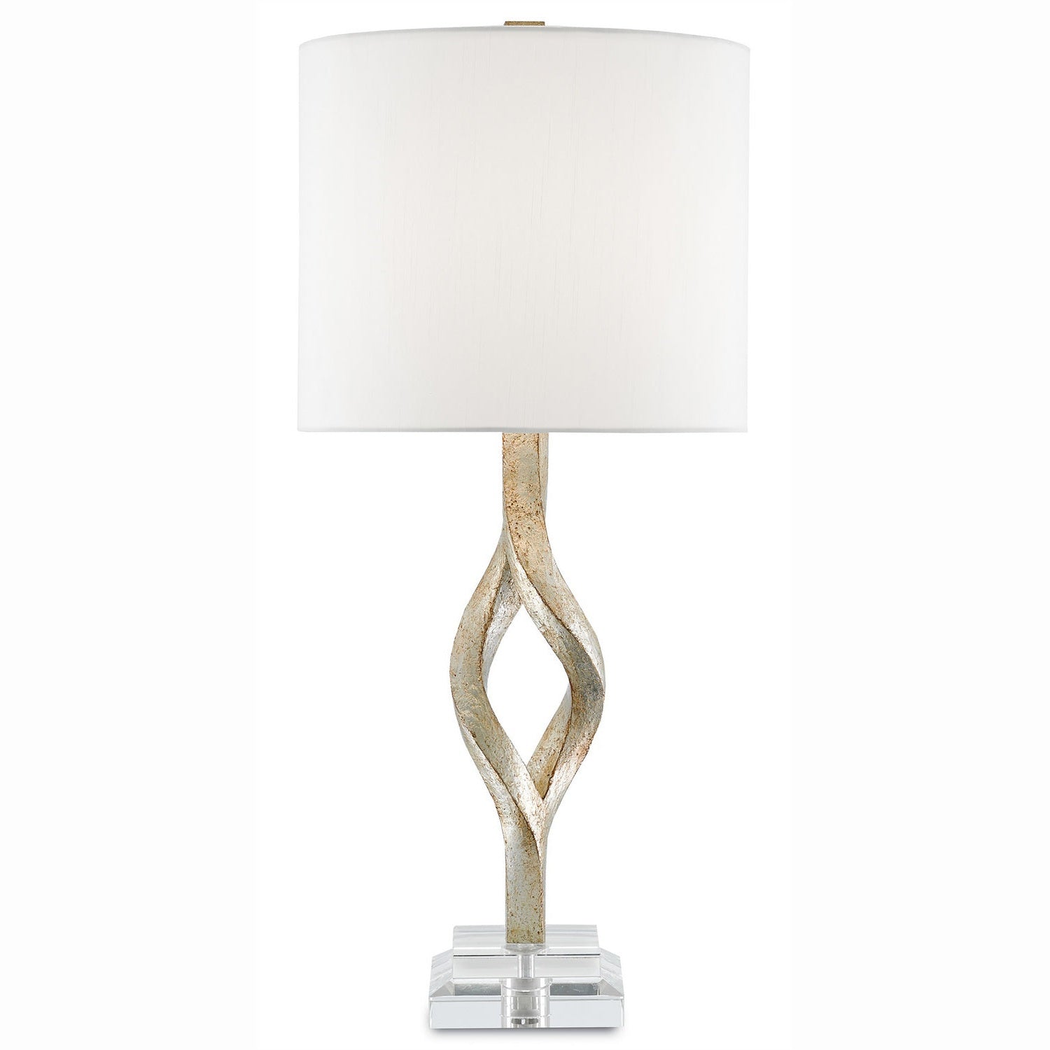 Currey and Company - 6000-0071 - One Light Table Lamp - Elyx Silver Table Lamp - Chinois Silver Leaf