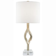 Currey and Company - 6000-0071 - One Light Table Lamp - Elyx Silver Table Lamp - Chinois Silver Leaf