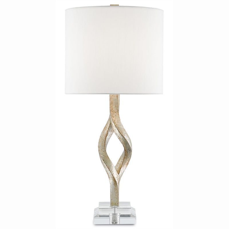Currey and Company - 6000-0071 - One Light Table Lamp - Elyx Silver Table Lamp - Chinois Silver Leaf