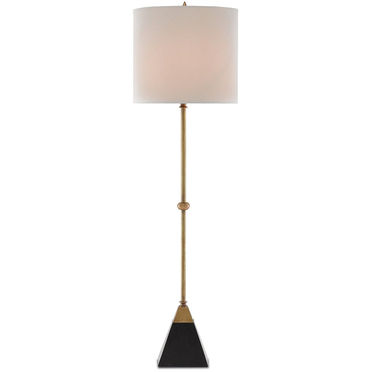 Currey and Company - 6000-0078 - One Light Table Lamp - Recluse Brass Table Lamp - Vintage Brass/Black