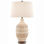 Currey and Company - 6000-0088 - One Light Table Lamp - Faiyum Table Lamp - Tan/Brown/Hand Rubbed Bronze