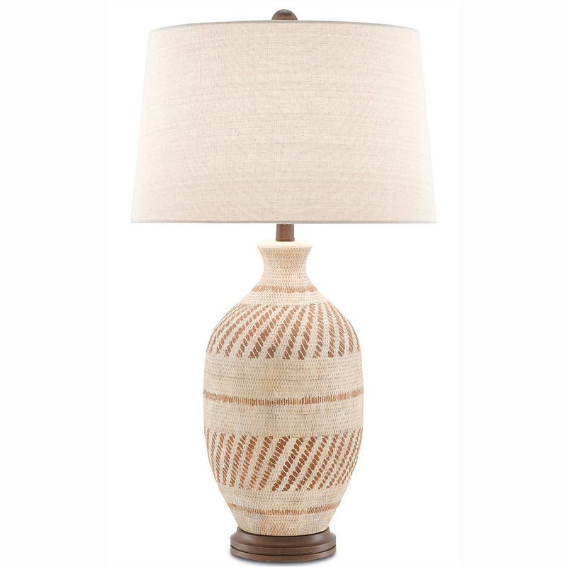 Currey and Company - 6000-0088 - One Light Table Lamp - Faiyum Table Lamp - Tan/Brown/Hand Rubbed Bronze