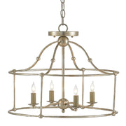 Currey and Company - 9000-0052 - Four Light Lantern - Silver Granello