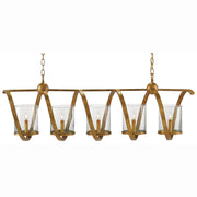 Currey and Company - 9000-0054 - Five Light Chandelier - Maximus Collection - Washed Gold Leaf